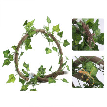 Reptilien-Kletterrebe 1 m (3,28 ft) Jungle Rattan mit Efeublättern für Reptilienhabitat