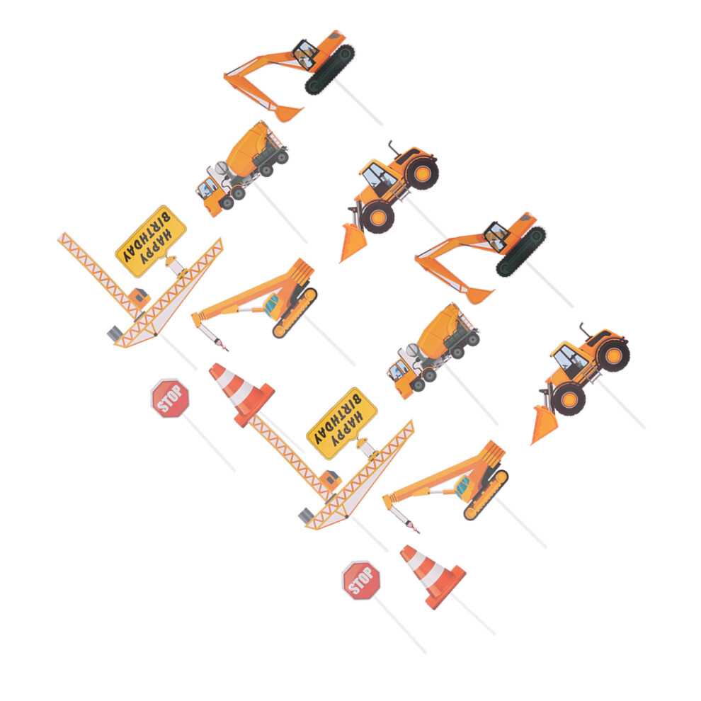35 Sztuk KciukóW Na Ciastka Z Motywem SamochodóW Dla Dzieci-image