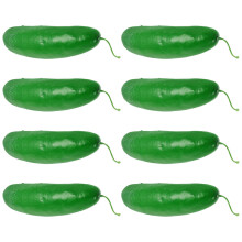 8Stk Künstliche Gurken Modelle Aus Polyfoam Grün & Fotorequisite