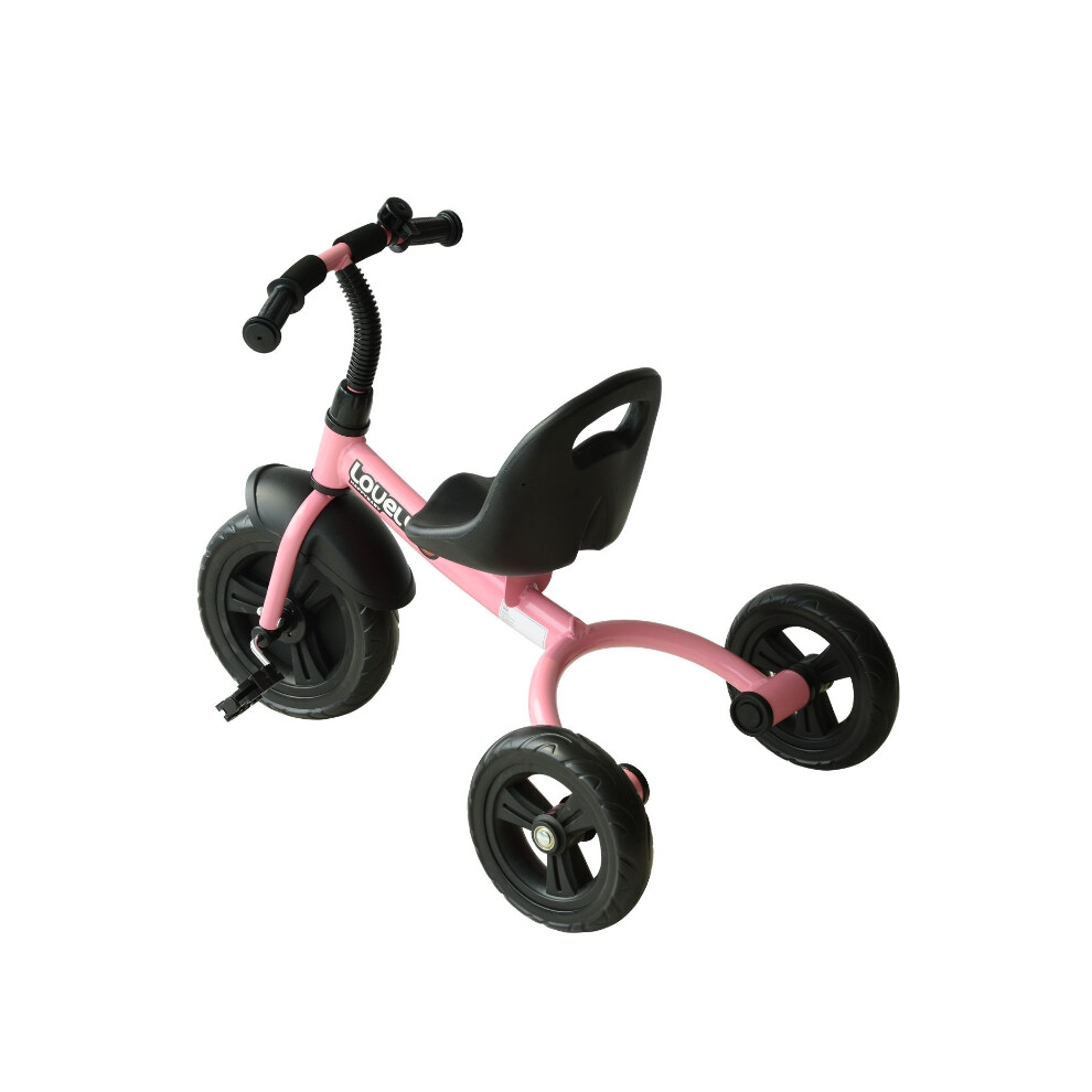 Pink Kids Tricycle Toddler Ride-On 3 Wheels for 1.5-4 Years Sturdy Plastic Construction & Fun Design-image-OPC-PMTWQJZ-NEW