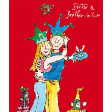Quentin Blake Sister & Brother-In-Law Christmas Card Festive Xmas Greetings