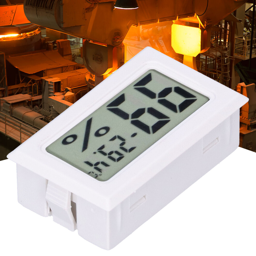 White Digital Display Temperature Meter Fy11001 Abs Indoor Thermometer For Smart Home