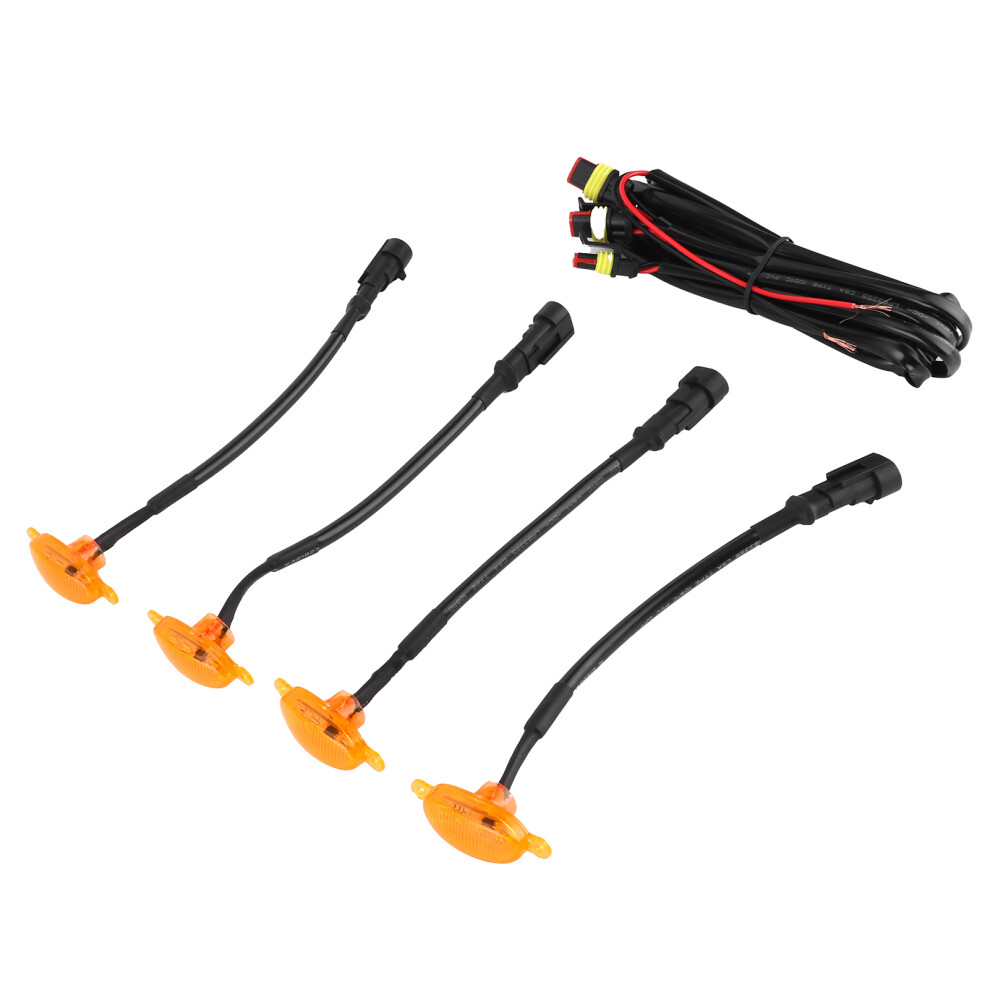 Car Grille Lights Ip68 Waterproof 1000Lm For Daytime Running & Fog Amber 4991359574983