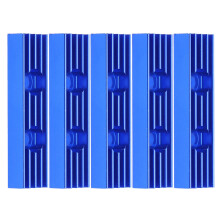 10 Stück Aluminium Kühlkörper CPU-Kühler 9x5x35mm Royalblau Lochfräsung