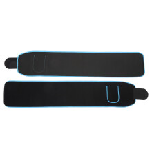 Taillengurt aus elastischem Material, Fitness-Trainer, 124x23cm, Schwarz/Blau