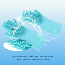 2 Stück Silikon-Haushalts-Handschuhe für Haustiere, 27x10,5 cm, Wasserdicht & Vielseitig