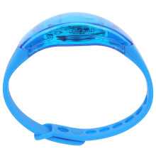 Nachtlauf-LED-Silikonarmband, blinkendes Licht, 20 cm, 2 Batterien