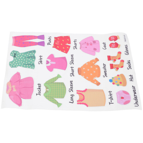 2 Sets Kinderkledingkast Etiketten Stickers