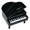 2 Stuks Plastic Piano Versiering Desktop Ornament Zwart 1