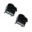 2 Stuks Plastic Piano Versiering Desktop Ornament Zwart 10