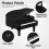 2 Stuks Plastic Piano Versiering Desktop Ornament Zwart 6