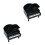 2 Stuks Plastic Piano Versiering Desktop Ornament Zwart 9