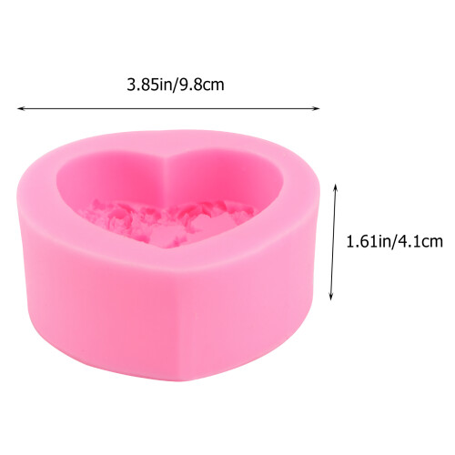 Raindrops 1pc Shaped Cake Mold Silicone Handmade Chocolate Mould Pink 1