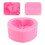 Raindrops 1pc Shaped Cake Mold Silicone Handmade Chocolate Mould Pink 4