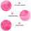 Raindrops 1pc Shaped Cake Mold Silicone Handmade Chocolate Mould Pink 8