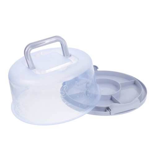 Cake Carrier Mit Deckel Und Runder Cupcake Halter