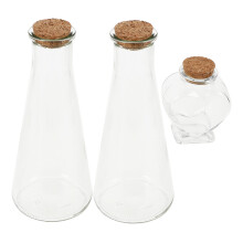 6 Hochzeits Sand Zeremonie Set Glasflaschen Wunschflaschen