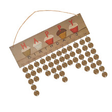 Holzkalender Hängender DIY Anhänger Geburtstags Erinnerung Bastelgeschenk