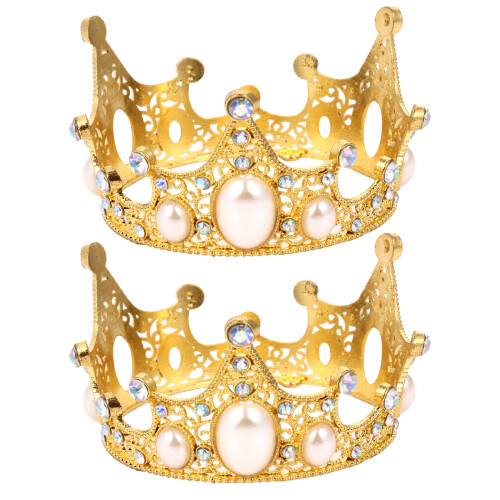 3 Perlenkopfschmuck Baby Krone Geburtstagskuchen 1