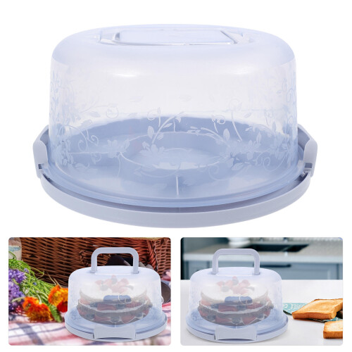 Cake Carrier Mit Deckel Und Runder Cupcake Halter 2