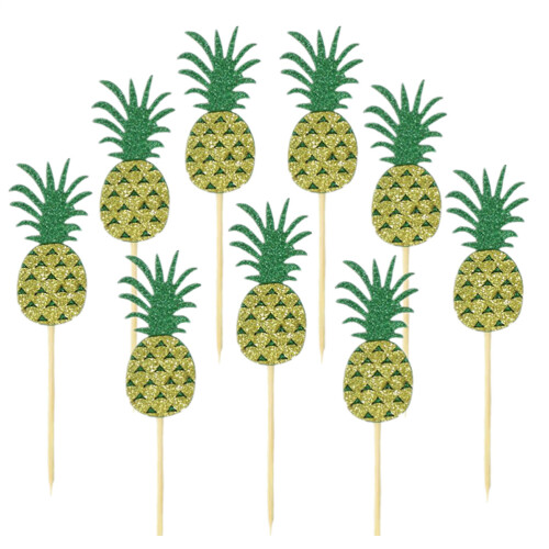 16St Ananas Cake Topper Multi Kleur Voor Feestversiering