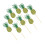 16St Ananas Cake Topper Multi Kleur Voor Feestversiering 5