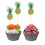 16St Ananas Cake Topper Multi Kleur Voor Feestversiering 3