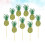 16St Ananas Cake Topper Multi Kleur Voor Feestversiering 4