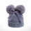 chapéu de tricô com pompons e para bebê , 9