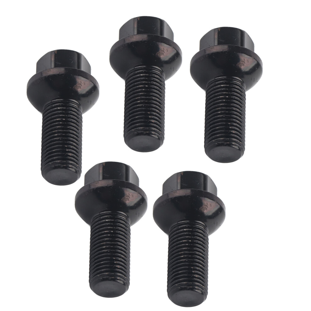 5Pcs M14x1.5mm Stainless Steel Wheel Lug Bolts Fit For W176 A180 A200 Black 9401359583694