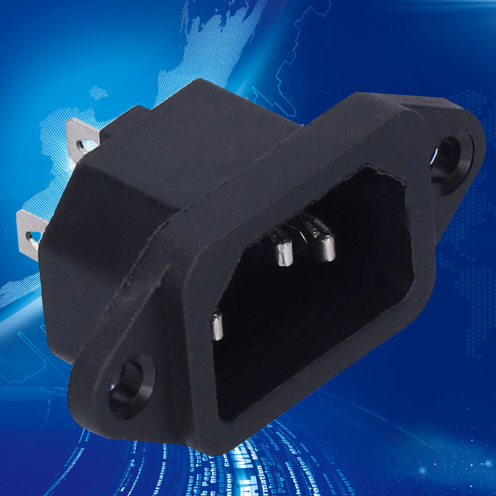 10Pcs Male Power Plug Socket Copper 3ÂCore Ac250v 10A 4941359583737