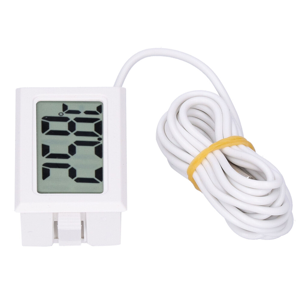 Mini Digital Lcd Thermometer Fy13001, -50C To 110C, White 8261359584463