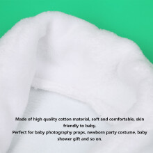 Weißes Baby-Bademantel- & Handtuch-Set für 3-6 Monate — Weiche Baumwolle, gemütlich & süß