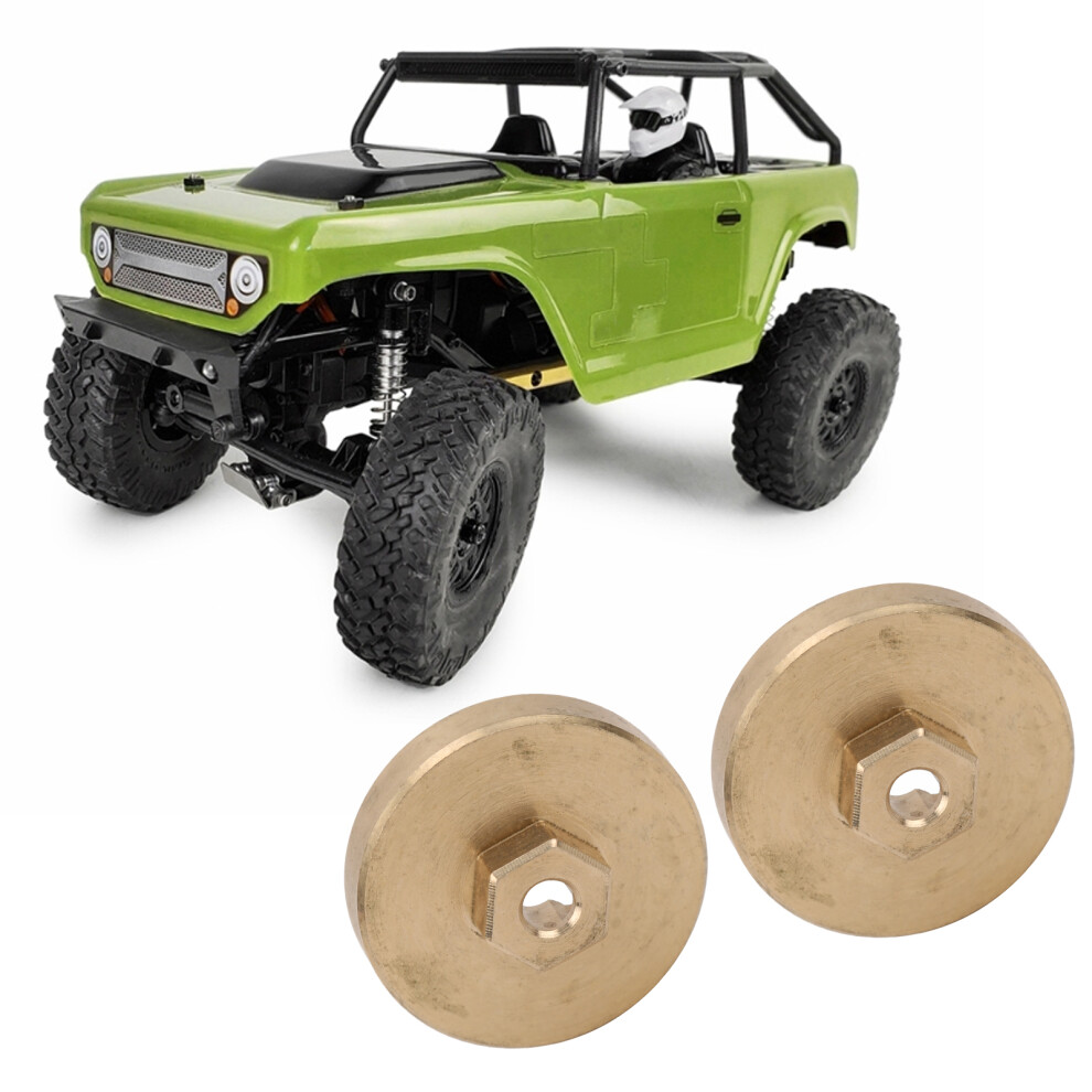 Brass Wheel Hub Counterweight 2Pcs Suitable For 1/24 Rc Car Axial Scx24 3471359585604