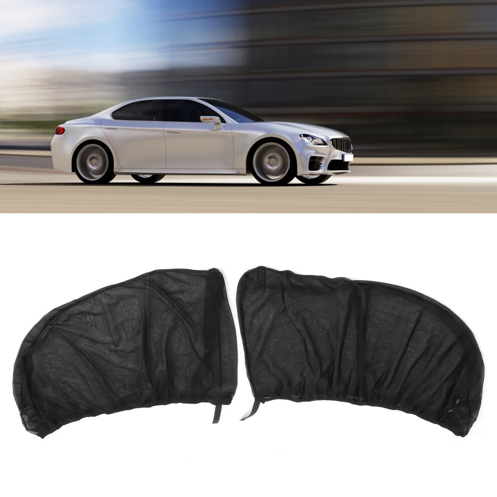 2Pcs Car Window Sun Shade Uv Mesh Screen Fits 95% Vehicles 55Cm X 115-125Cm 6951359587398