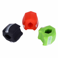 3 Stück Gesichts-, Nacken- und Kiefer-Übungskugel-Set – Silikon, 3x2,5cm, Schwarz Rot Grün