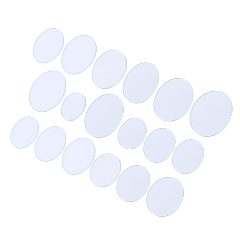 Watch Glass Lens Set 18Pcs Flat Crystal Clear For Watches 16-24.5Mm Accessories 9391359591174