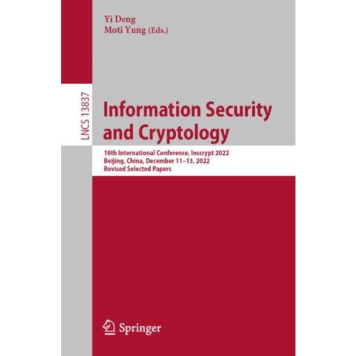 Information Security and Cryptology Paperback Book