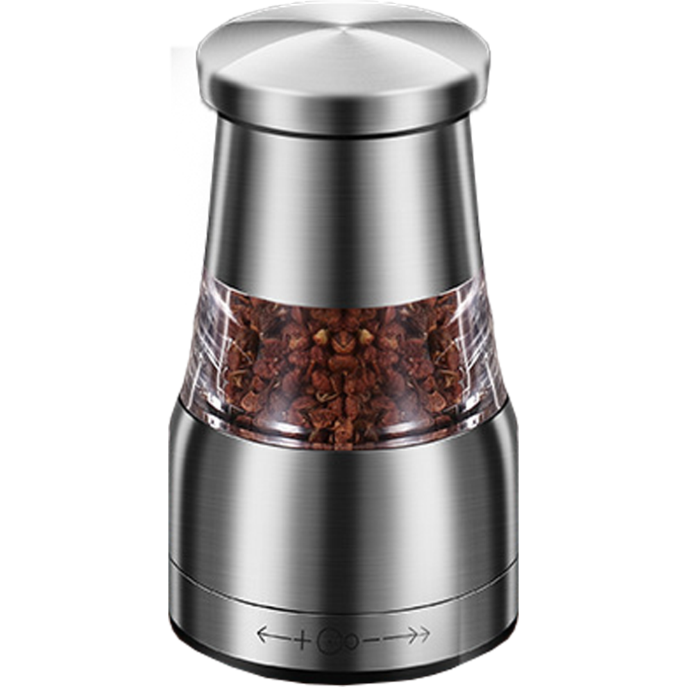 Spice Mill Collection - Transparent Stainless Steel Mills Equipped With Ceramic Grinders, Providing Adjustable Grinder For Coarse Ground Pepper And Ma-image-OPC-PMTX8VG-NEW