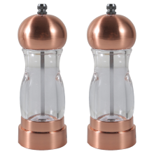 Moulin à épices, design élégant avec broyeur transparent réglable, préserve la fraîcheur et la saveur des épices, matériau de haute qualité