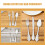 1 Set Plastic Lepels Messen Voor Feestjes 8
