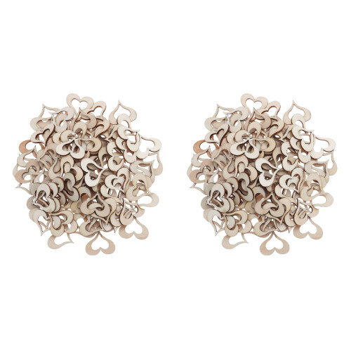 100 Stuks Holle Hart Knutsel Decor 1