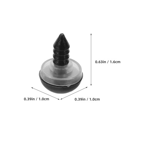 Plastic Kunstogen Veiligheidsogen Zwarte 100 Stuks 2