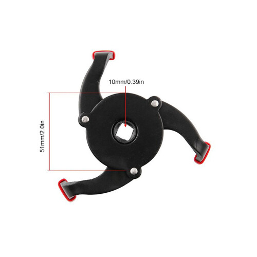 53-108mm Adjustable Oil Filter Wrench - Heavy Duty 3 Jaws Spanner 2