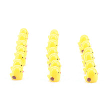 Yellow Chicken Miniatures Set of 20 for Garden Landscaping and Dollhouse Decor
