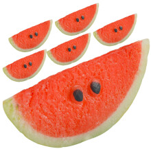30 Stk. Künstliche Wassermelonen Scheiben Lebensechte Fruchtmodelle