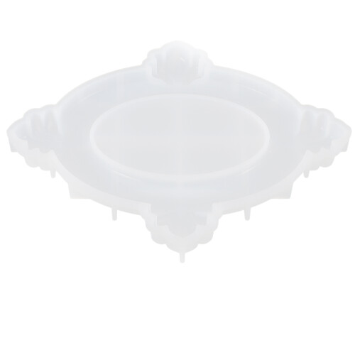 4Stk Bilderrahmen Silikonform Barockspitze Fondant 2