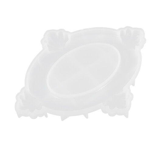 4Stk Bilderrahmen Silikonform Barockspitze Fondant 1