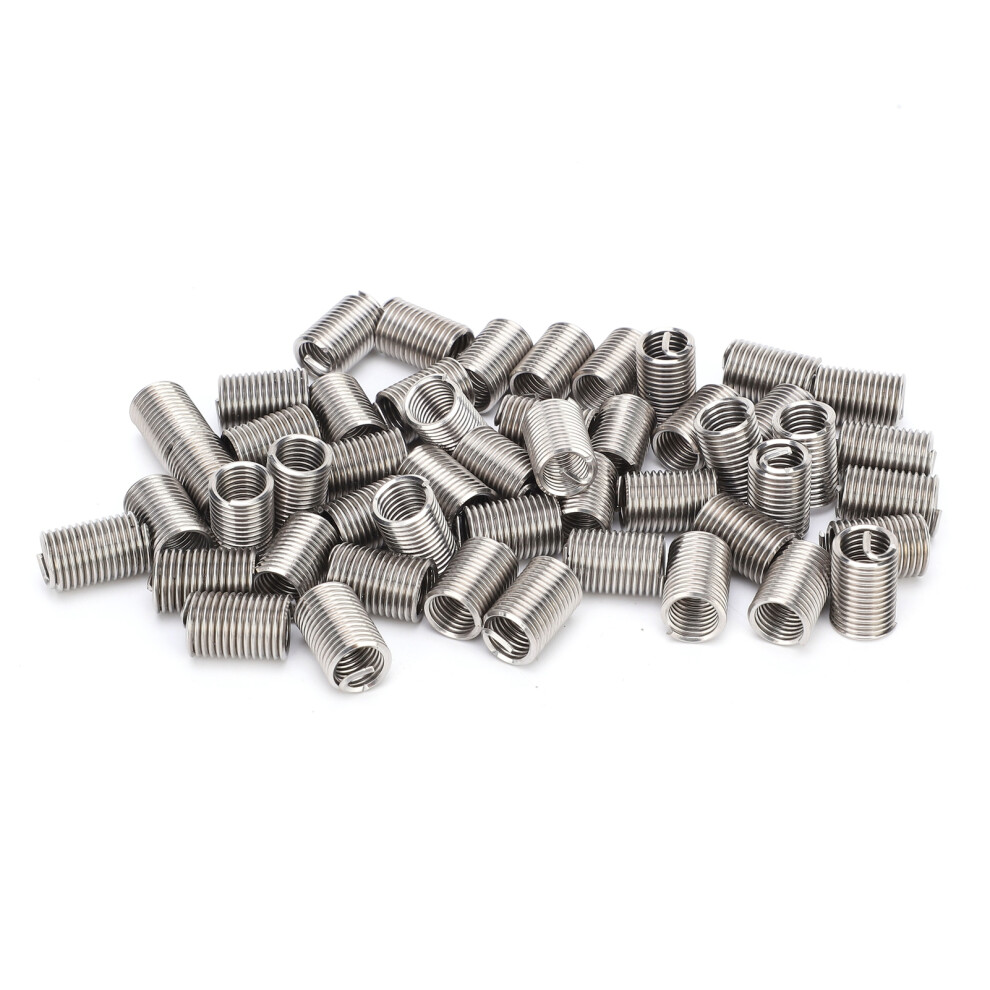 50Pcs M10 X 1.5 Sus304 Wire Thread Insert Sleeves For Screw Repair 3641359596065
