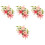 4 Sets Blumen Brosche Armband Corsage 3